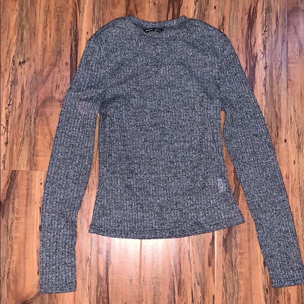 Grey turtle neck long sleeve